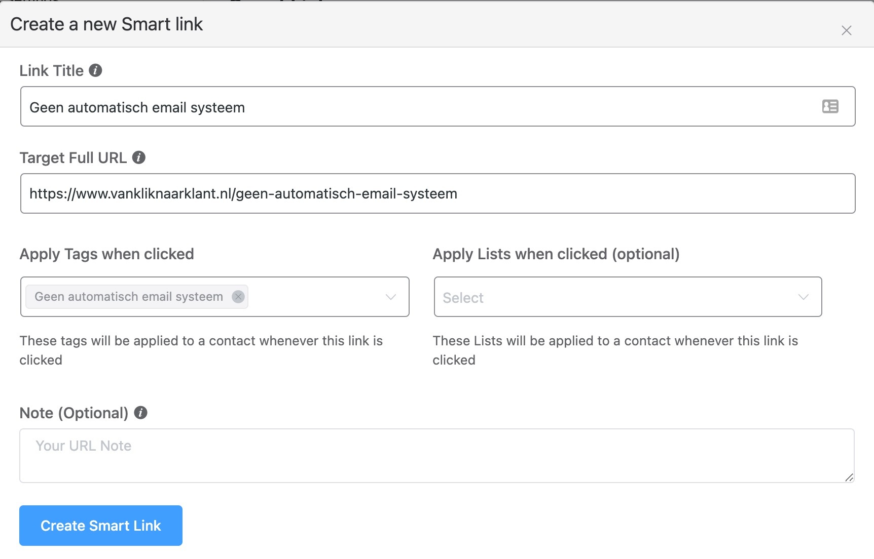 FluentCRM Smart Links maken FluentCRM Smart Links maken